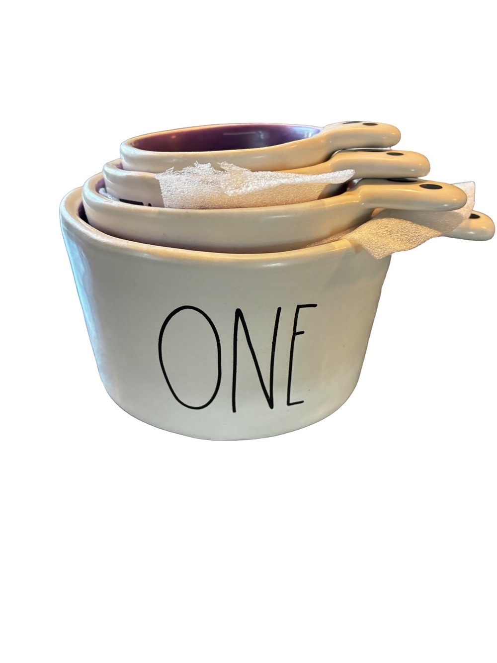 Rae Dunn Halloween Ghost Measuring Cups Set
